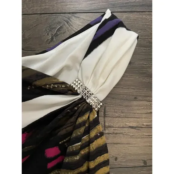 Roberto Cavalli Multicolor Butterfly Print Dress Size: 40 - Picture 8 of 9